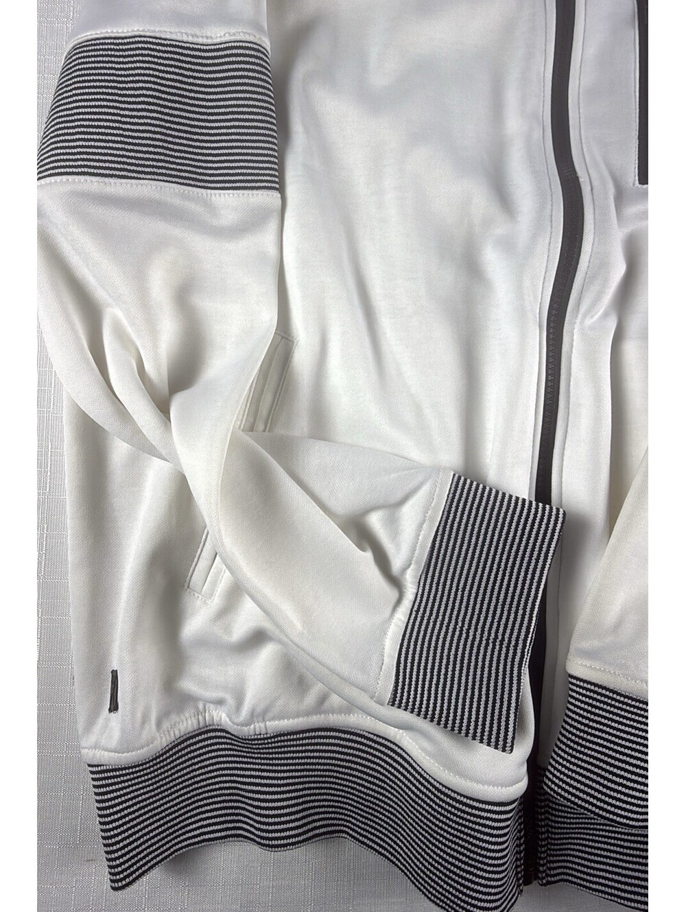 Marc Ecko Cut & Sew Arm Band Track Jacket Men XL White Glacier NWT Y2K